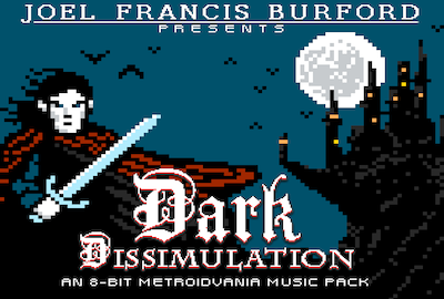 Dark Dissimulation, An 8-Bit Metroidvania Music & SFX Pack 