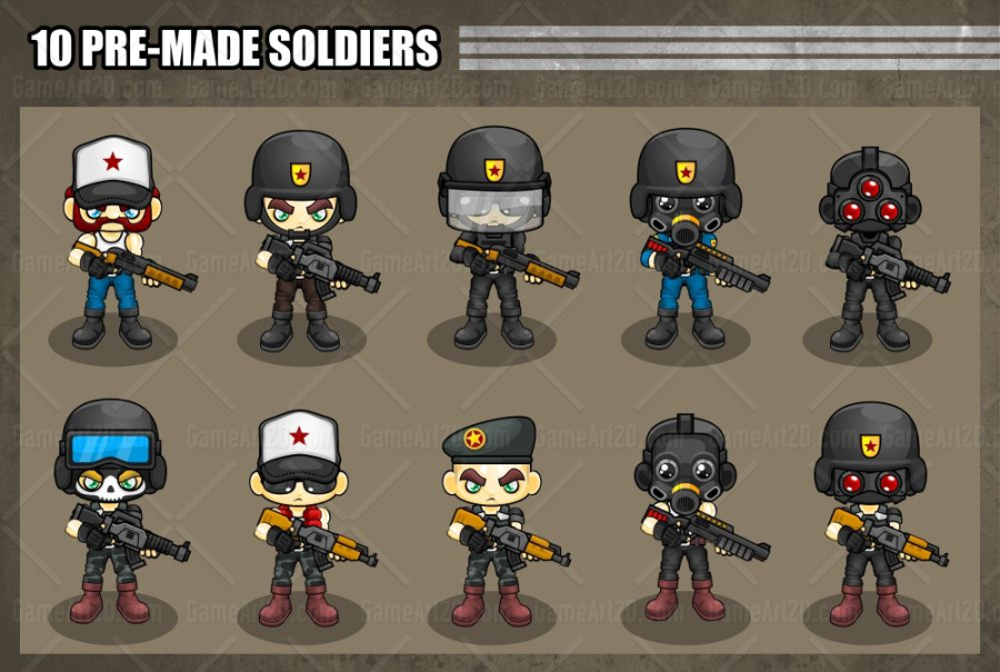 The Soldiers - Game Sprites 