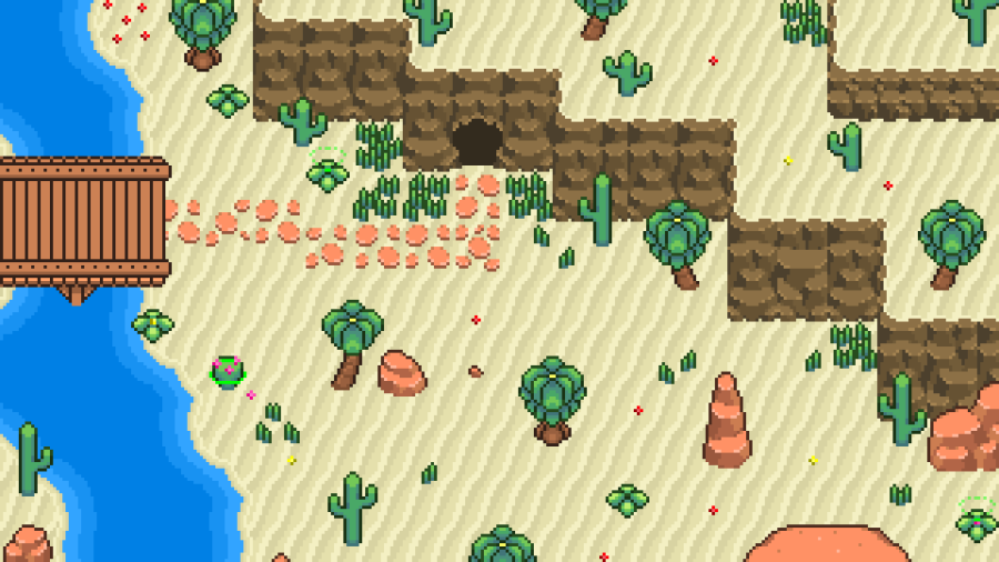 2D TopDown Desert Tileset 