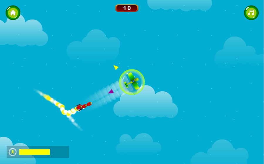 Save The Pilot - Airplane HTML5 Shooter Game 