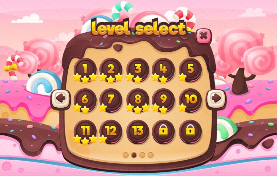 Chocolate Candy - Game GUI 