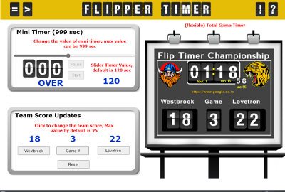 Flip Timer for Games 