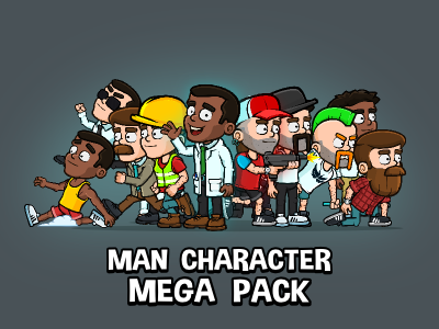 Man character asset pack 