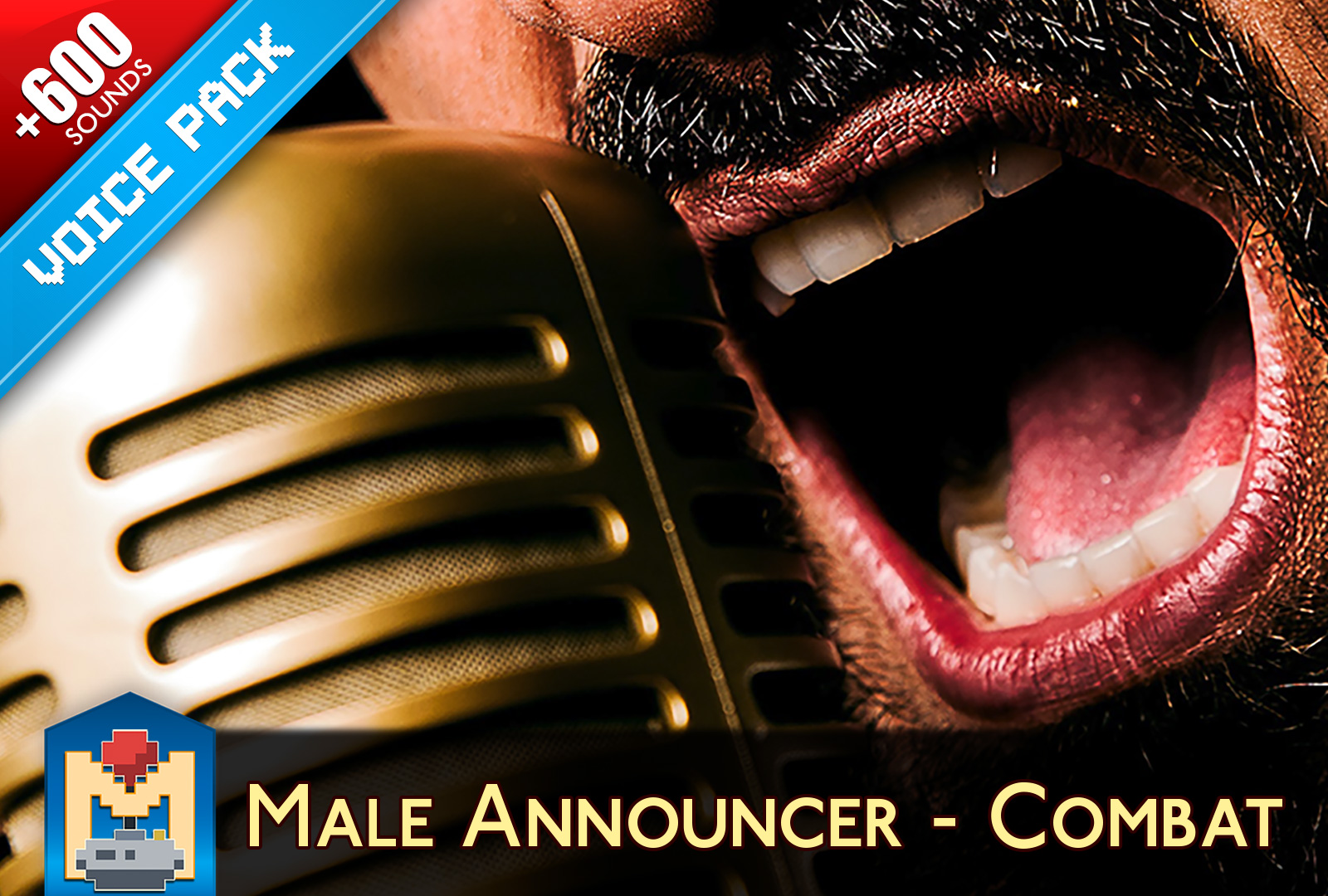 Combat Game Male Voice Announcer Pack 