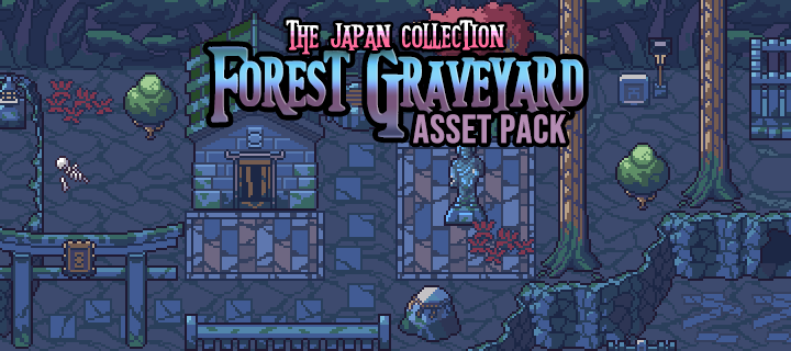 The Japan Collection: Forest Graveyard Game Assets 