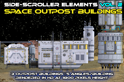 Space Outpost Buildings Vol. 2 