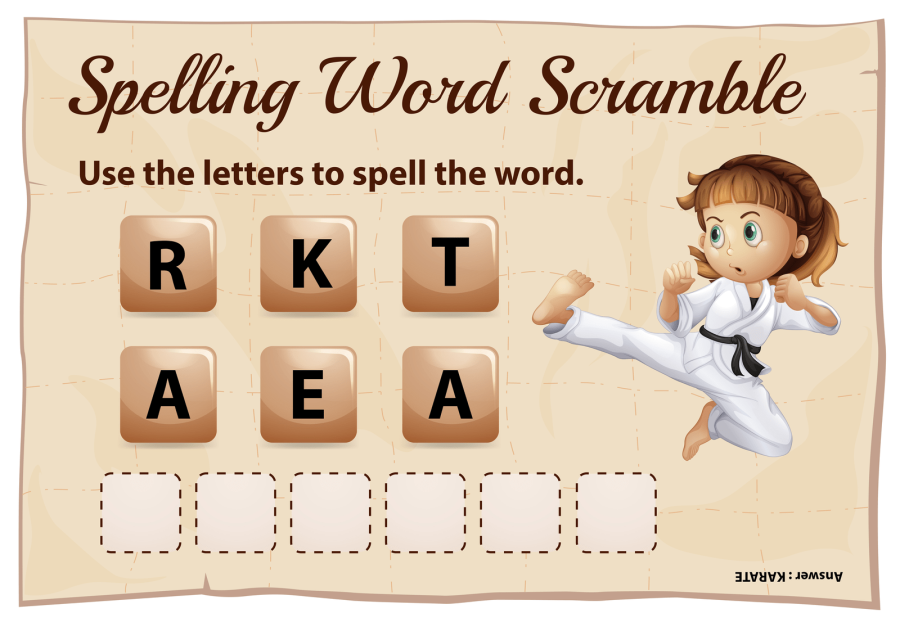 Scramble Words for Kids | Template 