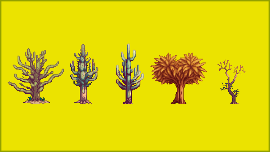 Trees Savanna Pixel Art Pack 