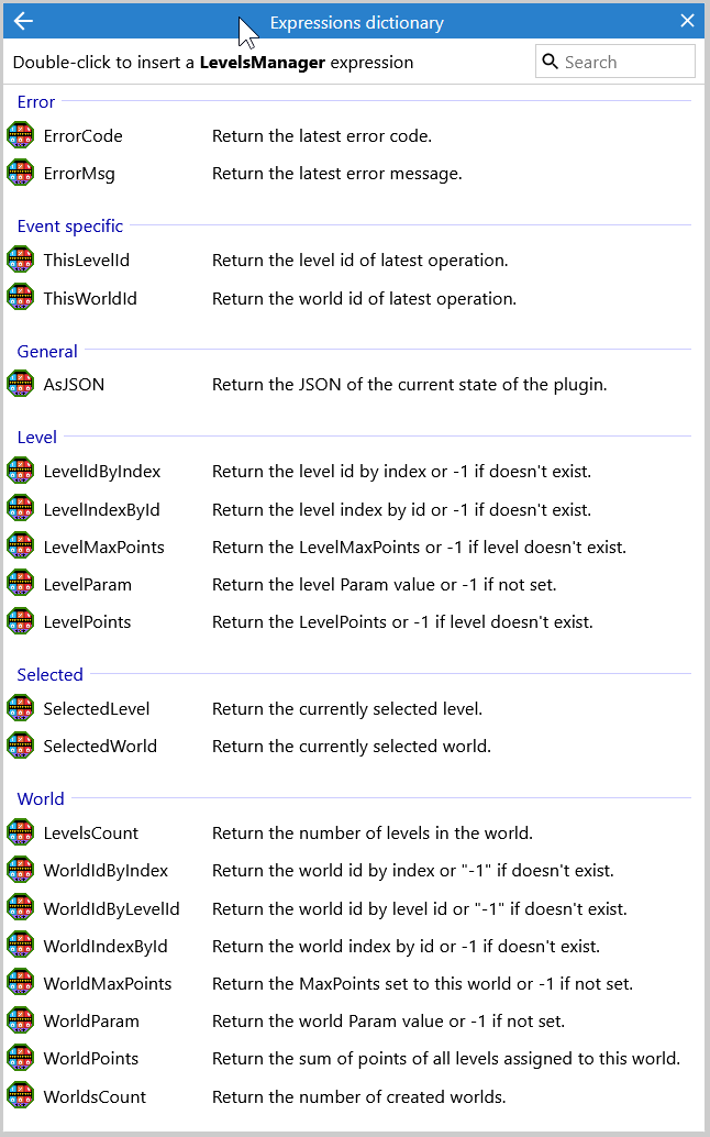 Levels Manager 