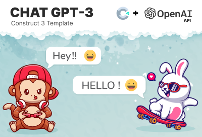 Chat GPT-3 OpenAI Construct 3 Chat Template 