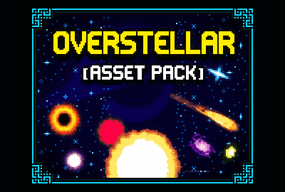 [ASSET PACK] OVERSTELLAR ✨ (Animated Pixel Art Stars, Planets, Effects & Space Backgrounds Animation 