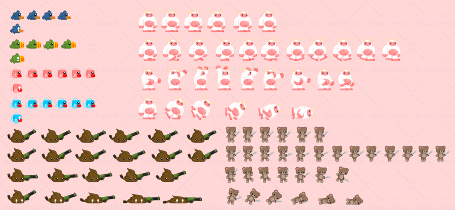 Buggy Bunny - Game Sprites 