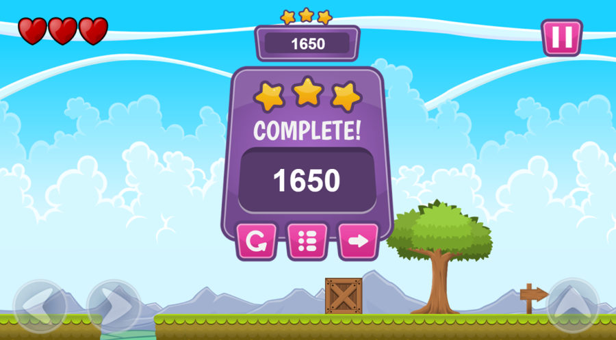 Purple Monster - Platform Game 