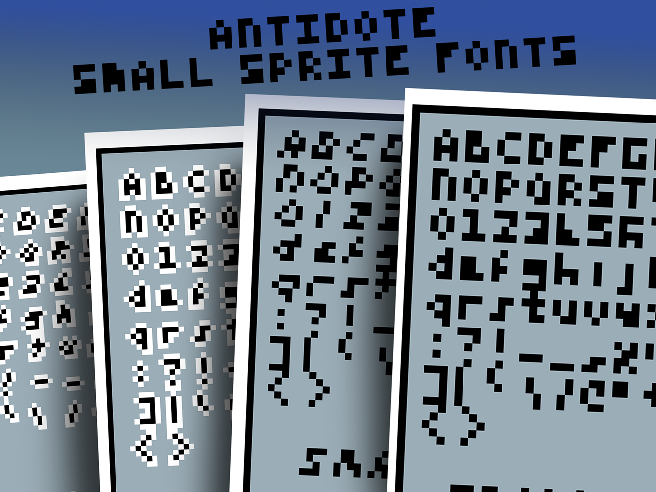 Antidote Small Pixel Sprite Font x4 