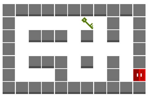 Random Maze Gen. with Door & Key 