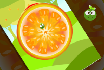 Ricocheting Orange Casual Game 