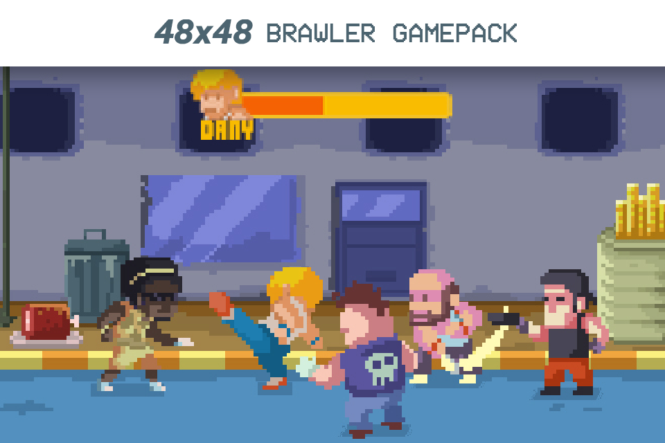 2D Brawler assets pack 