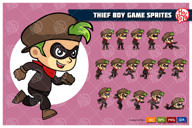 Thief Boy Game Sprites 