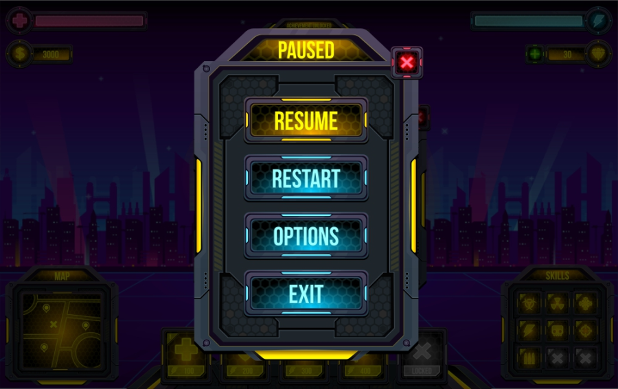 Cyber World - Game GUI 