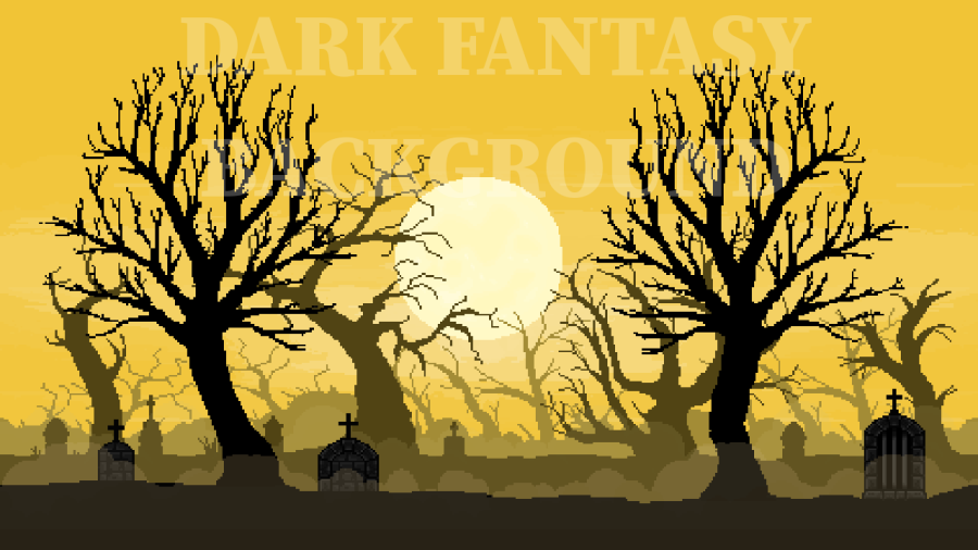 2D Pixel Art DARK FANTASY Backgrounds 