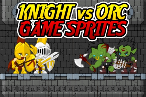 Knight vs Orc - Game Sprites 