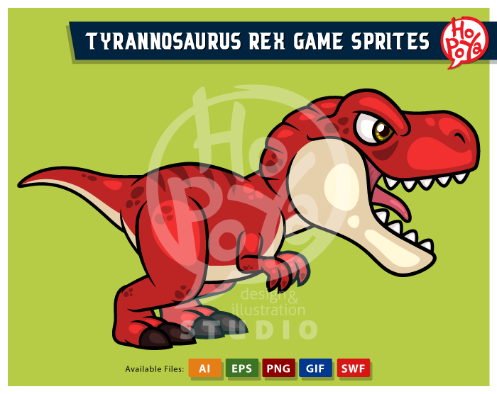 Tyrannosaurus Rex Game Sprites 