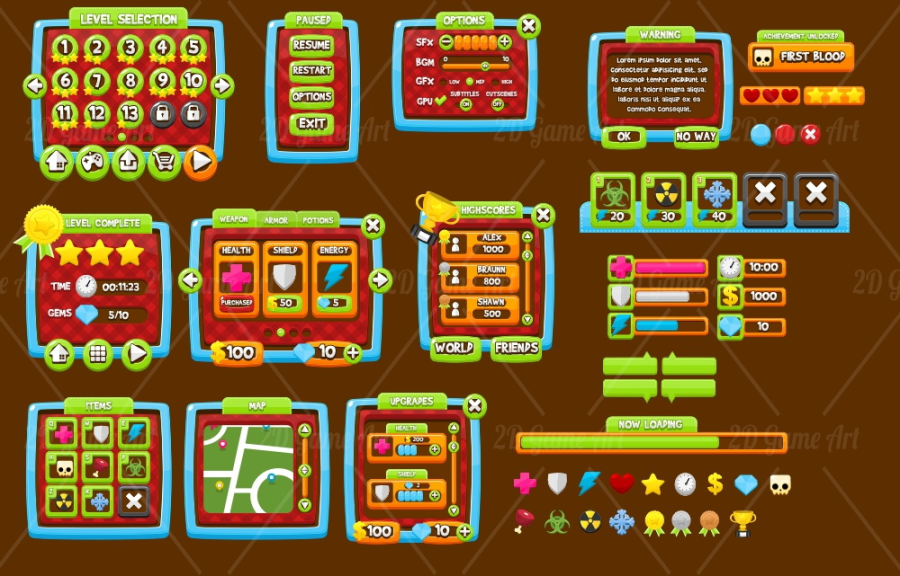 Candy Coated - Game GUI 