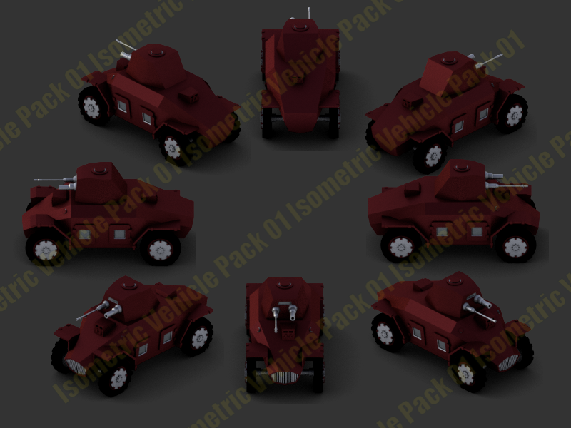 Isometric Vehicles 01 