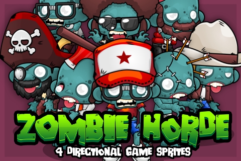 Zombie Horde - Game Sprites 