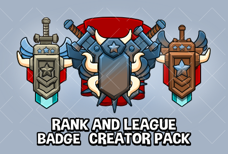 Game rank and league badge creator mega pack 