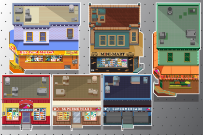 2D Hispanic Market & CornerStore Asset Pack 