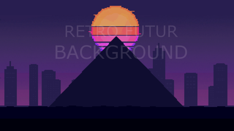 2D Retro Future Backgrounds Pack 