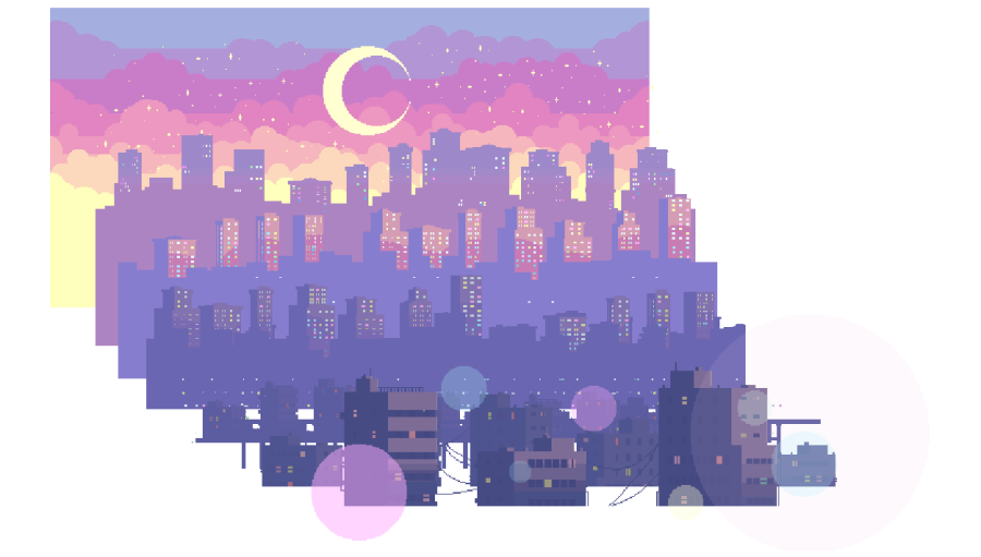 Pixel Art City Backgrounds 