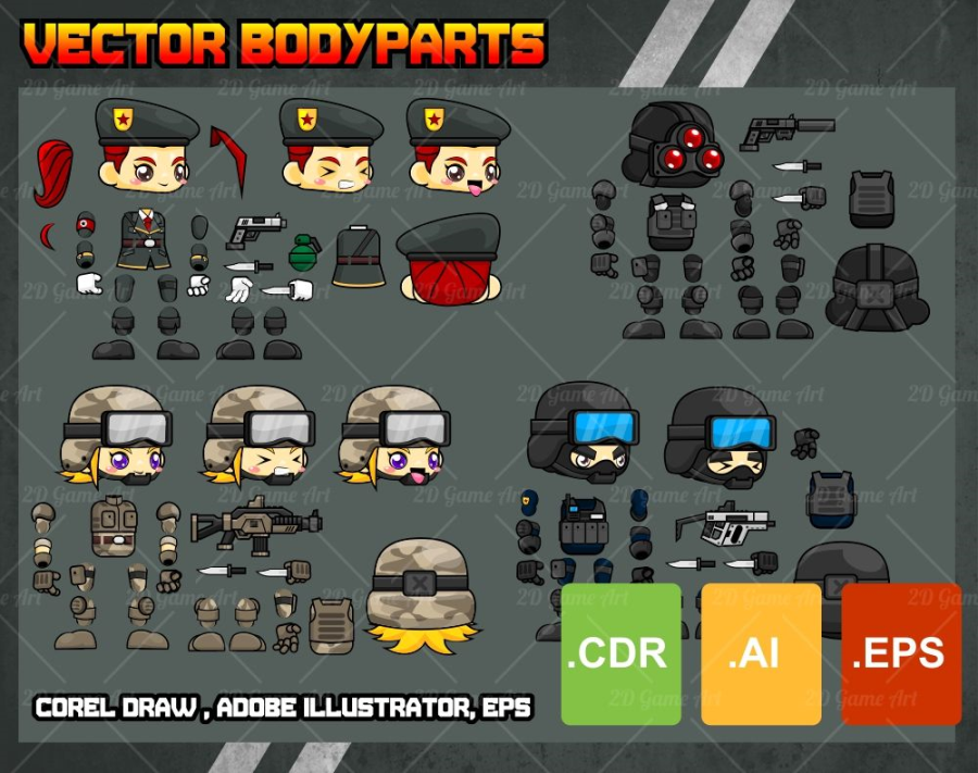 The Soldier - Game Sprites 