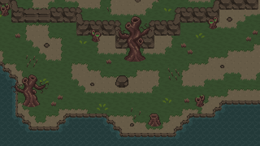 2D TopDown Mountains Tileset 