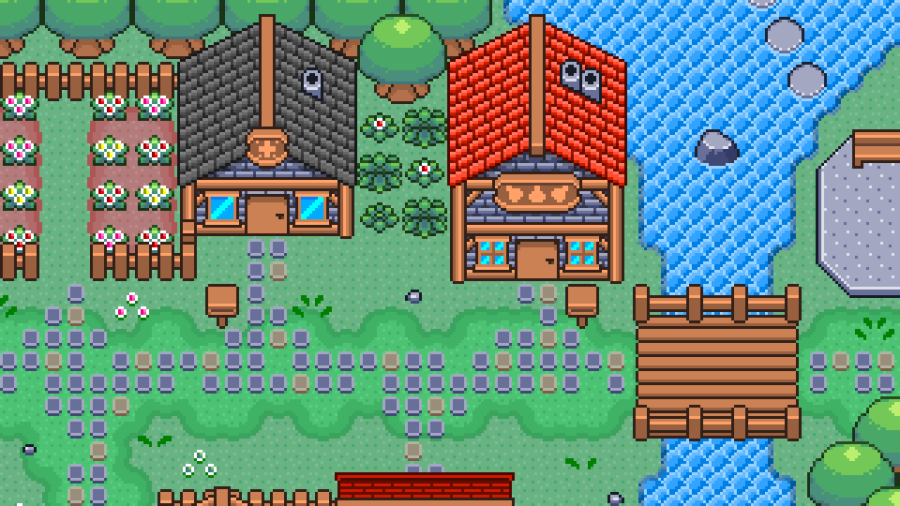 2D TopDown Village Tileset 