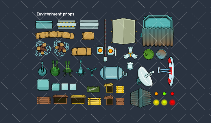 Military environment props pack 