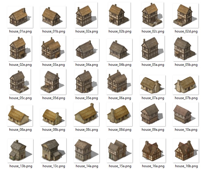 Isometric Realm - 2D Medieval Buildings 