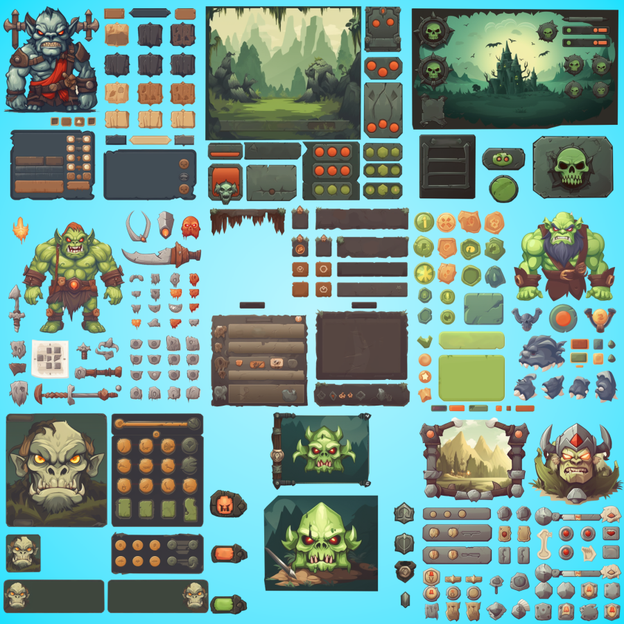 Orcmania (Game Template +500 Graphics) 