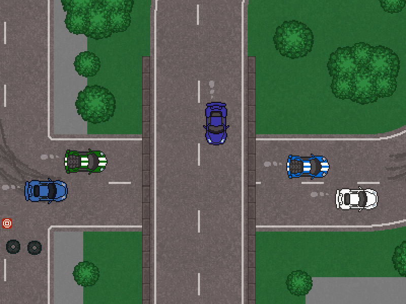 2D Top Down Car Racing Pixel Pack 