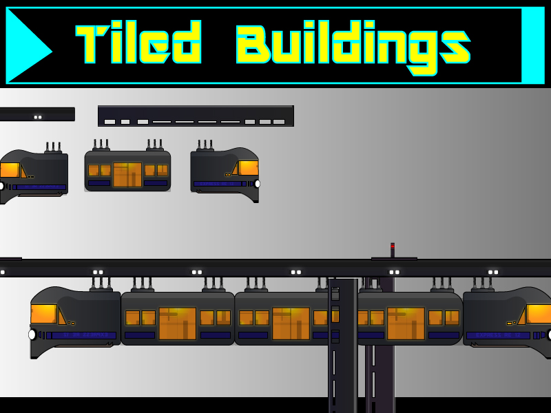 Cyberpunk Platformer Tileset 