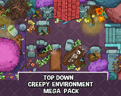 Top down creepy environmental mega pack 