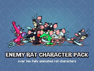 Enemy rat character pack 