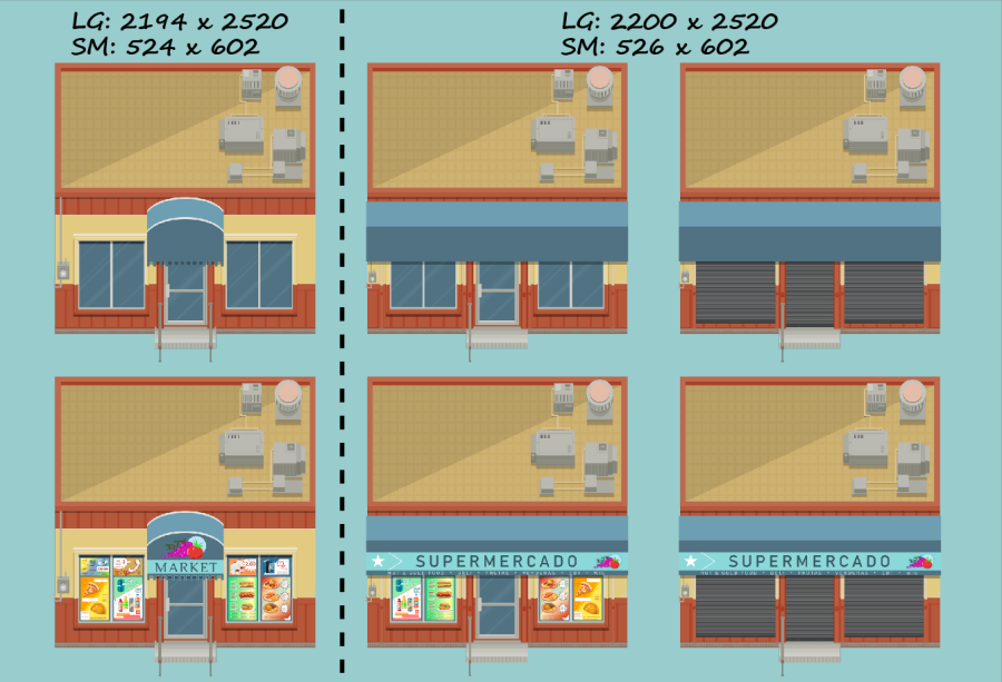 2D Hispanic Market & CornerStore Asset Pack 