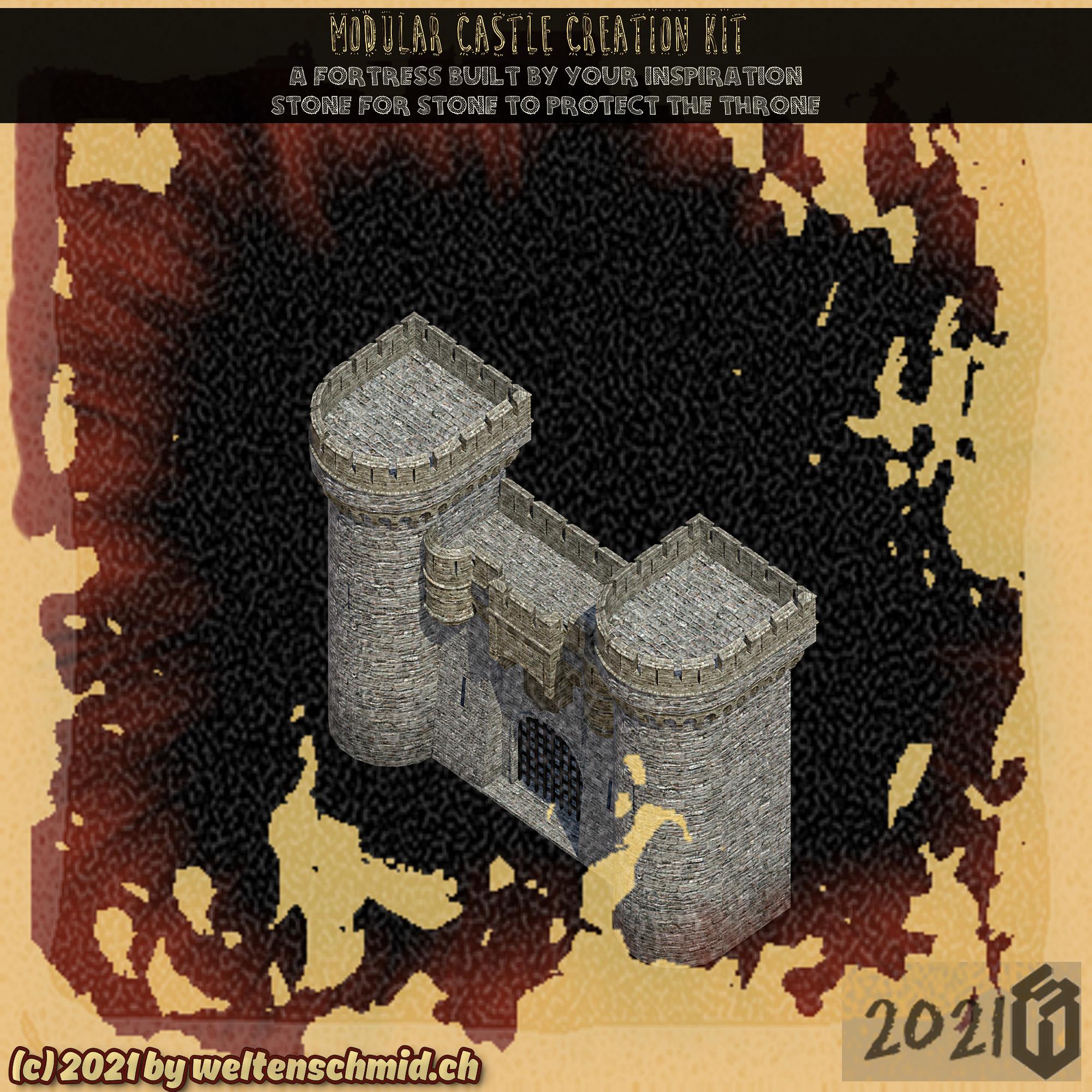 Modular Medieval Castle Creation Kit 