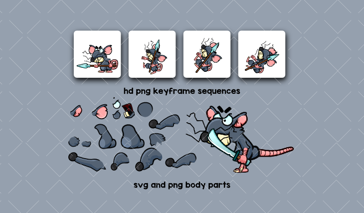 Enemy rat character pack 