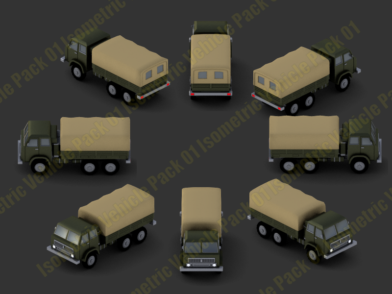 Isometric Vehicles 01 