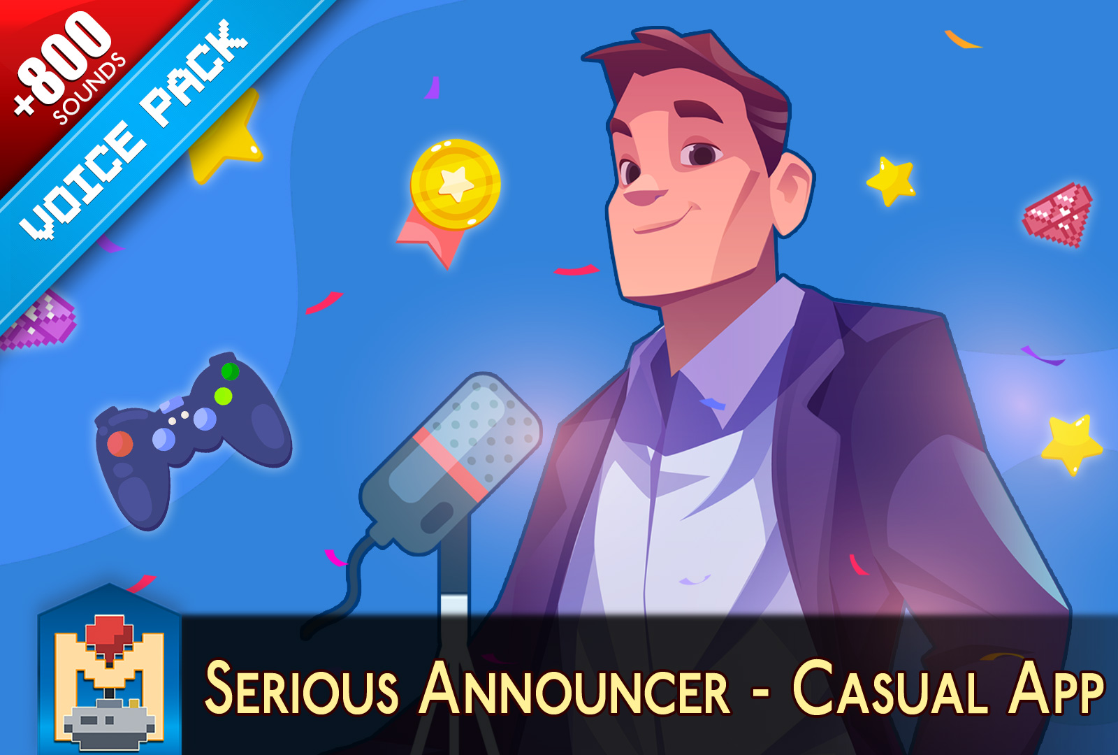 Casual App Serious Male Voice Announcer 