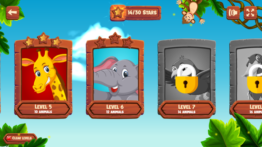 Animals Memory - HTML5 Game (Construct 3) 