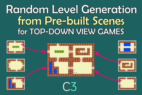 Random Level Generator Template for Top-Down View Games 